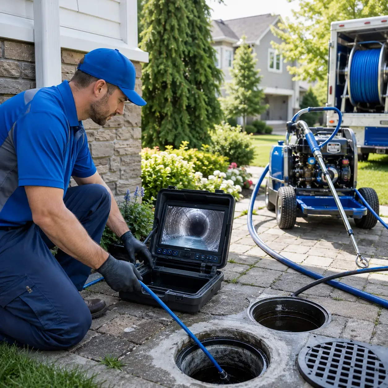 Outdoor drain cleaning professionals serving Columbus Junction, IA