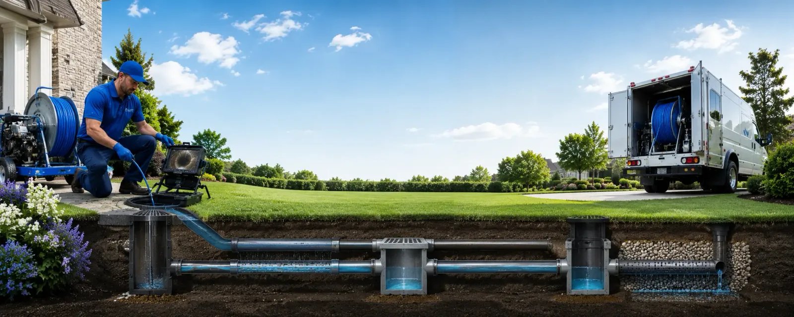 Outdoor drain cleaning information for Columbus Junction, IA